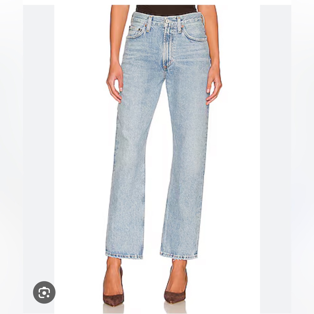 Agolde Mia Mid Rise Straight Jeans, 25